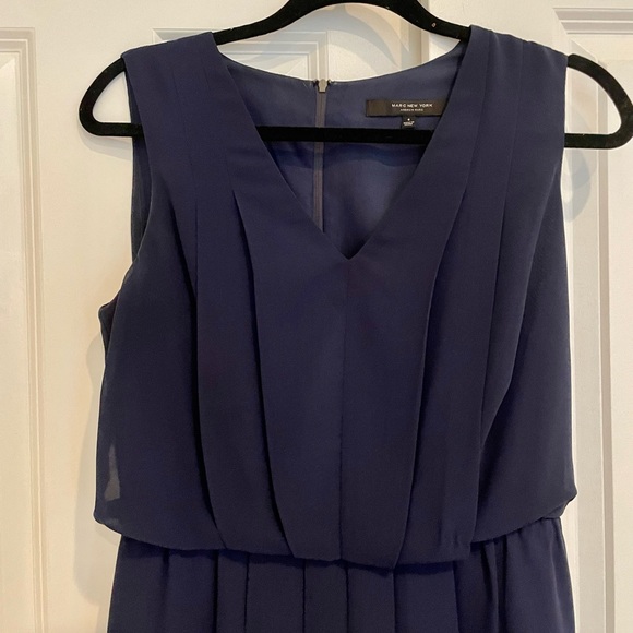 Marc New York - Andrew Marc - pleated navy dress - Picture 4 of 7
